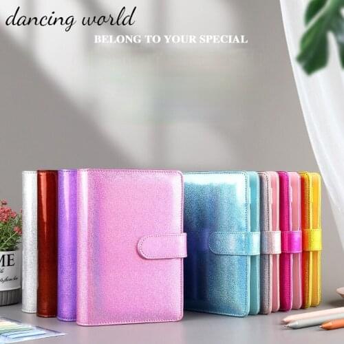 Laser Notebook A5 A6 Planner DIY Organizer Binder Books Journal Sketchbook Accessories Diary Office Supplies Notebook Journals
