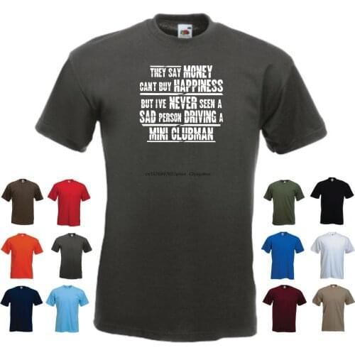 'Mini Clubman'- Mens Funny Gift T-shirt 'They say Money can't buy Happiness