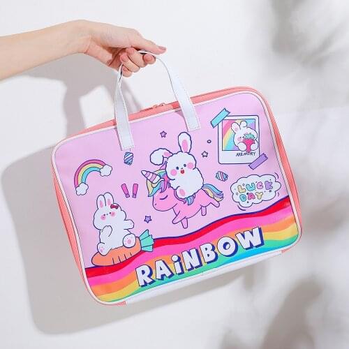 Cartoon Portable Laptop Bag for Macbook Air Pro 13.3 Inch Huawei Lenovo Notebook Laptop Liner Bag Girls Tablet iPad Pouch Cover