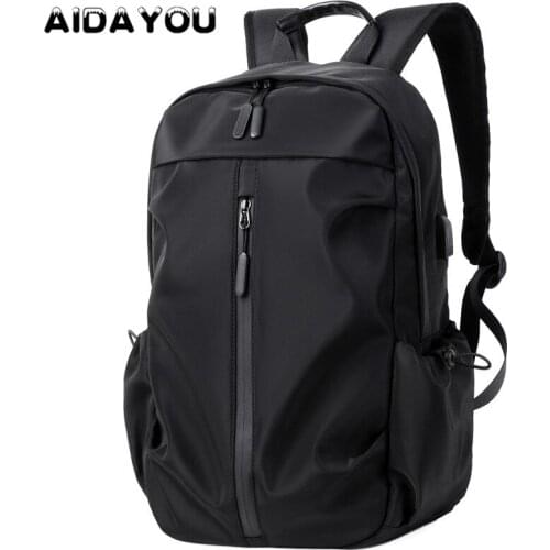 Mens Portable Oxford Cloth Backpack High Quality Business Travel Backpack College Student Black ComputerBag Leisure outdoor Bag