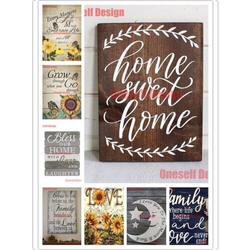 Home sweet home diamond painting full square diy diamond embroidery full set 5d diamond art kit decoration home wall sticker