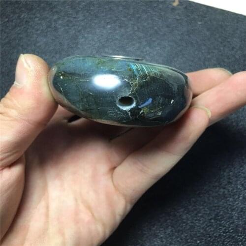 Natural feldspar moonstone elliptical crystal pipe quartz point pipe, smoking pipe
