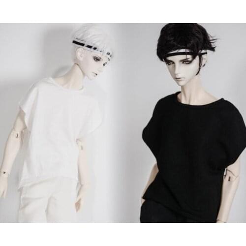 New Fashion Black / white After short before long T-shirt+Pans suit Uncle 1/3 1/4 Boy SD10 Girl BJD SD MSD Doll Clothes