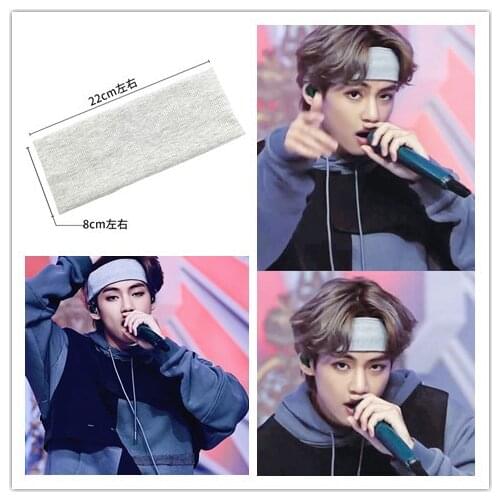 1 pc kpop Elastic Hair Bands Fashion Headband Knot Soft Solid Men Women Hairband Hair Accessories Bangtan boys Dynamite V same