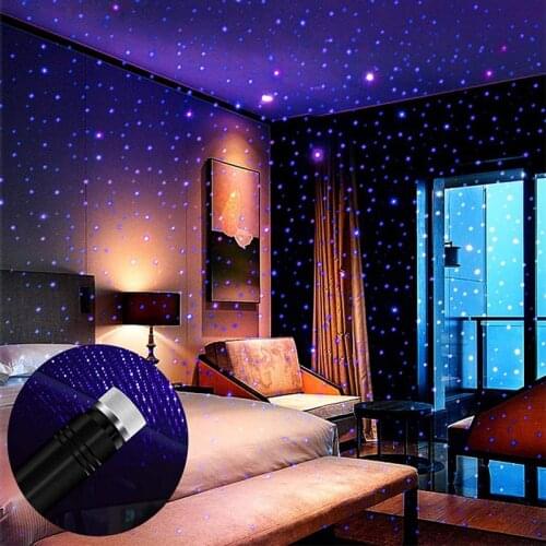 LED Starry Sky Projector 5V USB Starry Sky Galaxy Light Suitable For car Roof Room Ceiling Decoration Star Projector
