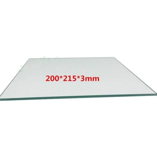 200*215 *3mm 3D Printer Borosilicate Glass Build Plate For Heated Bed RepRap / Prusa / Mendel