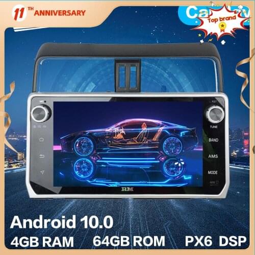Android 10 4+64GB Car Radio Player GPS Navigation Car Stereo HD Multimedia Unit For Toyota Land Cruiser Prado 2018+ DSP Carplay
