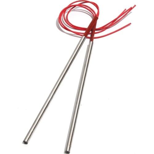 5PCS 12mm 380~500mm 201SUS Cylindrical Electric Heating Pipe Tubular Single Head Dual Heater 1100W/1200W/1300W/1500W