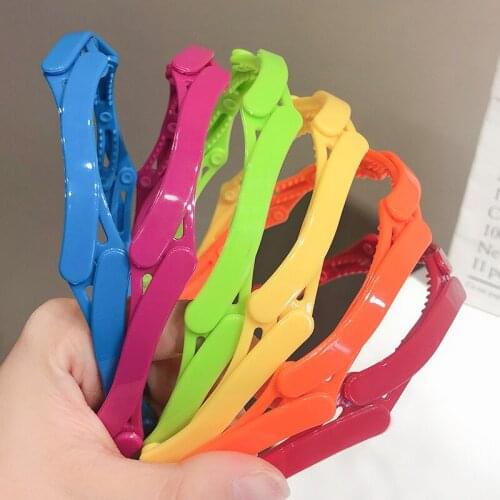 Color Retractable Hairbands With Teeth Headband For Women Headbands Korea Hair Accessories Hair Band Hair Bows Crown