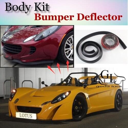 Bumper Lip Deflector Lips For Lotus 2-Eleven 2-11 2 Eleven Front Spoiler Skirt For TG Friends Car Tuning View / Body Kit / Strip