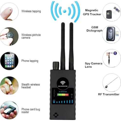 RF Signal Detector GSM GPS Tracker Device Finder Audio Bug Detect RF Signal radio frequency Detector