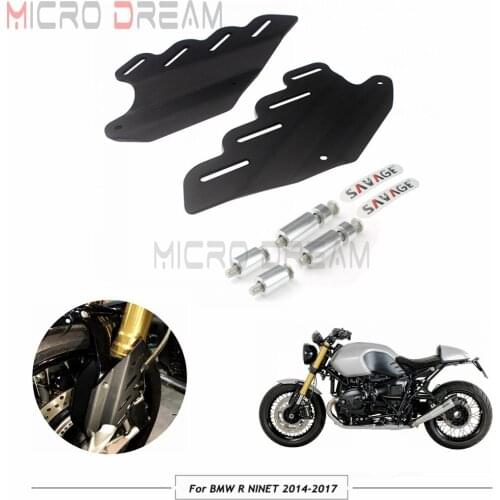 For BMW R NINE T R9T 2014 2015 2016 2017 Aluminum Motorcycle Front Fork Tube Cover Winglet Guard Protector