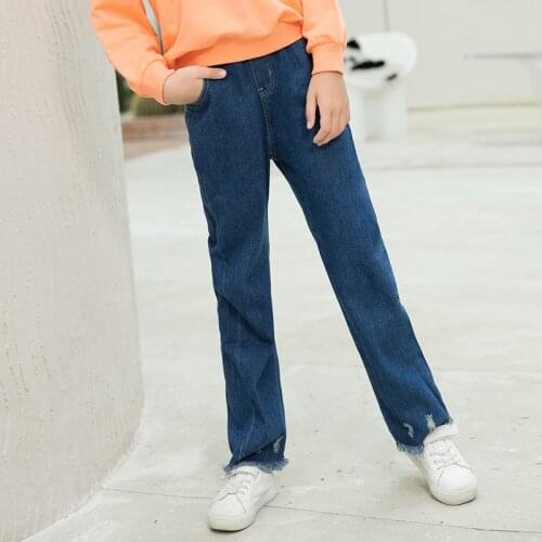 Рваные джинсы для девочек GZLEADER China At AliExpress