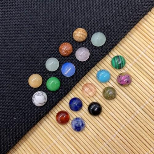 Natural Stone Ring Face, Blue Turquoise, Amethyst, Agate, for DIY Jewelry Making, Bracelet, Necklace, Ring, Jewelry Accessories