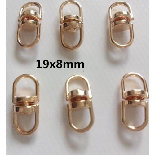 Hot 10pcs Alloy Eight-shaped Buckle 19x8mm Key Chain Connection Buckle Diy Fashion Jewelry Accessories