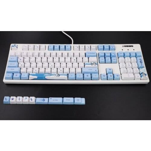 113 Keys Antarctic Penguin OEM PBT Dye-Sublimation Mechanical Keyboard Keycaps