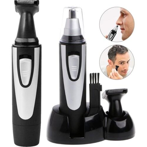 Multifunction Electric Nose Hair Trimmer USB Rechargeable Nose Ear Sideburns Eyebrow Hair Shaving Kit with Vacuum Cleaning Syste