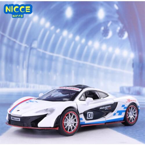 1:32 NEW Hot Sale McLaren P1 GTR Diecasts & Toy Vehicles Car Model With Sound Light Pull Back Car High simulation Racing Toy Car
