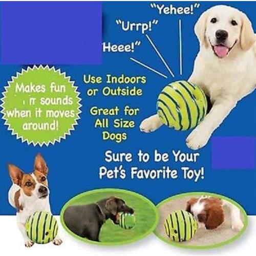 Ball Dog Sound Toy Pet Toys Silicon Jumping Interactive Dog Toys For Large Dogs Ball Safe Training E
