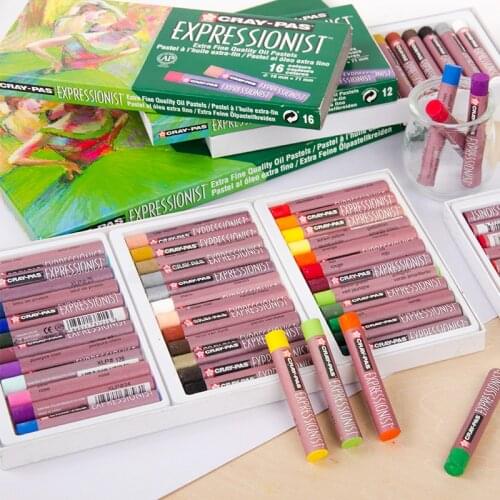 Sakura Oil painting stick 12/16/25/36/50 color children graffiti color crayon suit