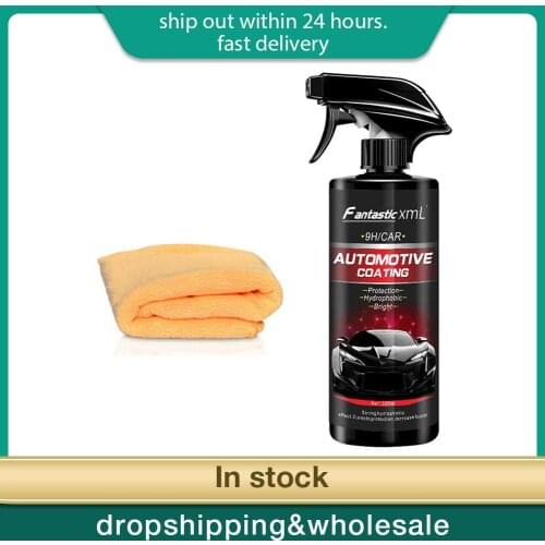 500ML Car Automotive Coating Nano Polished Painted Car Wax Imports Nano Hydrophobic Layer Auto Cleaning Care with Towel