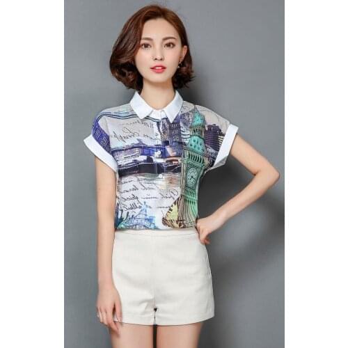 Блузки с принтом NEWIIKO China At AliExpress