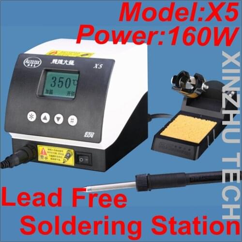New arrival lead free soldering station X5 AC110V/220V soldering station 160W