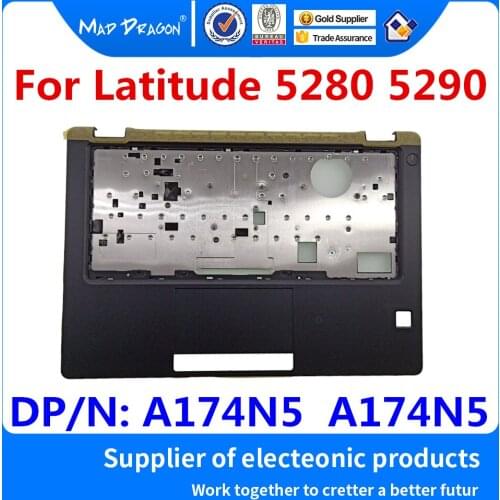 New original Laptop new Touchpad Palmrest Cover C Shell For Dell Latitude 5280 5290 E5280 E5290 With fingerprint hole A174N5