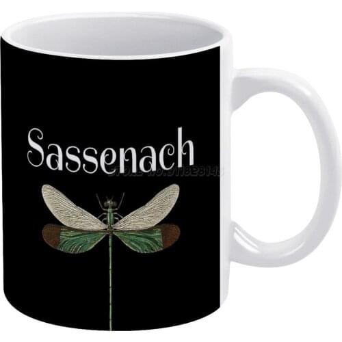 Sassenach Dragonfly Outlander Awesome White Mug Coffee Mugs Girl Gift Tea Milk Cup Mugs Sassenach Dragonfly Outlander Awesome An