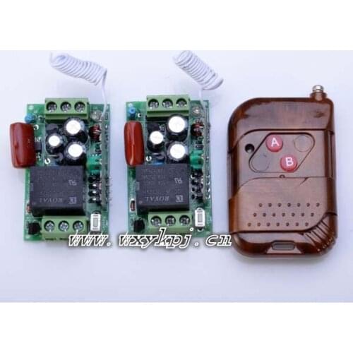 NEW AC220V 1000m 1CH 10A Remote Control Light Switch Relay Output Radio 2 Receiver Module and Transmitter