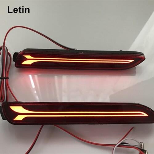 New Reflector LED Rear Bumper brake turn indicator Light For Toyota Wish Sienna Camry Verso harrier