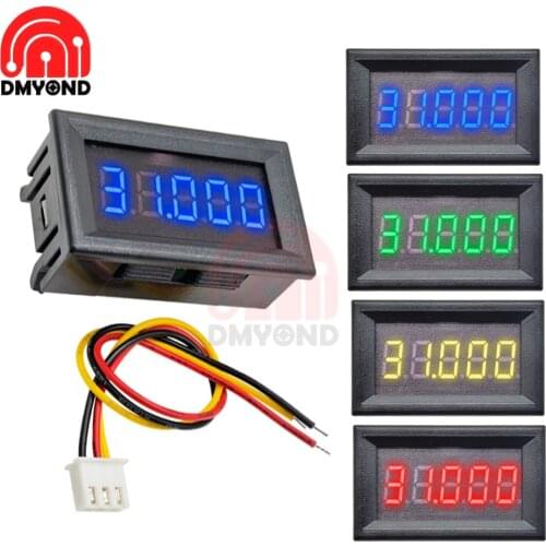 3 Wire 5 digits 0.36″ Inch 0V-33.000V LED Digital Voltmeter Voltage Meter Car Panel Volt Voltage Meter Tester Detector for Moto
