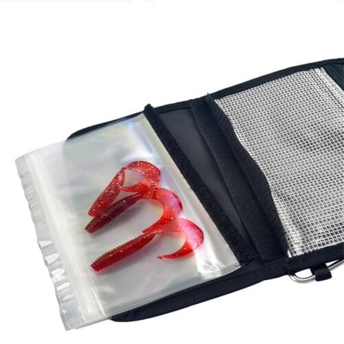 High Quality Fishing Soft Lure Bags Canvas Waterproof Sequin Jig Bag Bait Bag Tackle Bag Fishing Equipment
