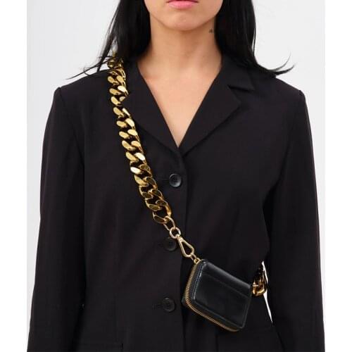 Women Totes Ins Thick Metal Chain Shoulder Bag Bike Wallet Mini Bag Coin Purse Fashion Women Pack Leather Crossbody Bags 5311144