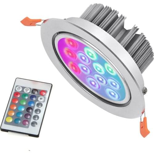 1/2/4 Pcak Dimmable Rgb Led Ceiling Light Downlight 3W 12W Indoor Light Adjustable Changing Spotlight Led Ceiling Light Lamp D30