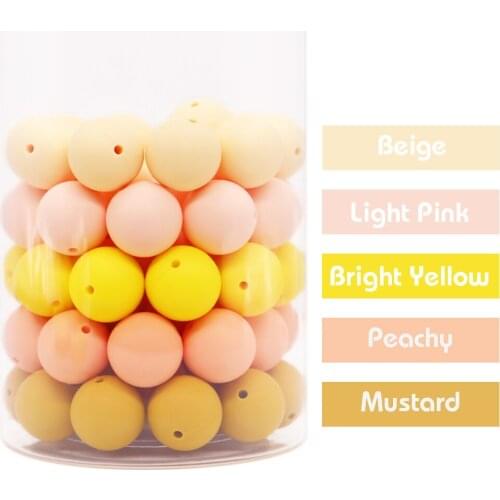 100pcs 9mm Beads Silicone Beads More Colorful Silicone Beads For Baby Infant Teether Teething Nursing Gift For Newborn Teether