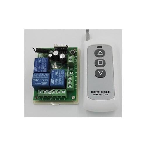 12V24V learning remote control switch three-way barrier retractable door modified remote control controller 315 433