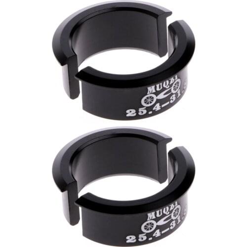 4Pcs Bicycle Handlebar Conversion Sheet Bicycle Handlebar Shim 25.4mm to 31.8mm Stem For Fixed Gear MTB Road Bike