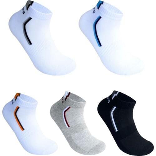 5pairs/lot Cotton Socks Mens Solid Color Fashion Male Boat Socks Shallow Mouth Absorb Sweat Man Short Socks Spring Autumn Hot