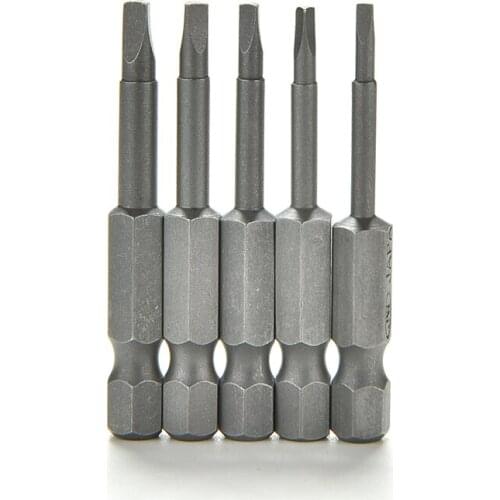 5Pcs/Set Anti Slip Magnetic Triangle Head Screwdriver Bit 1/4" S2 Steel Hex Shank Electric Power Tool Accessories 50mm