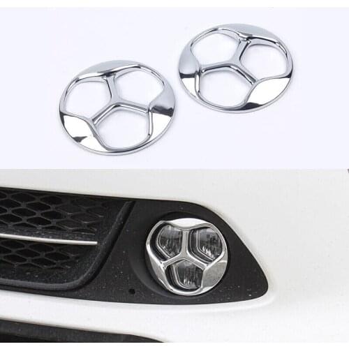 ABS Chrome For Kia Optima K5 2016 2017 accessories Car front fog lampshade cover frame Cover trim Sticker Car styling 2pcs