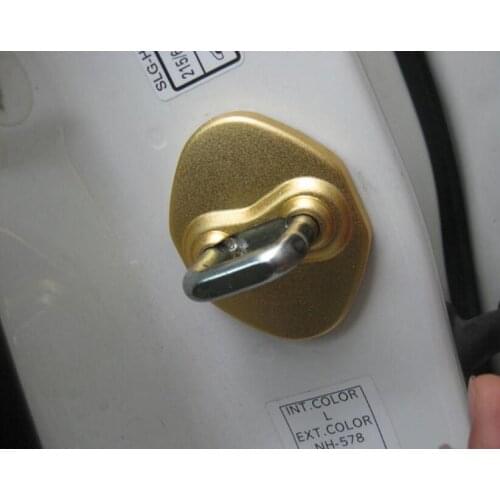 For Honda JADE/XR-V/CR-V/Odyssey Aluminum Alloy 4PCS Car Door Lock Buckle Protective Cover Trim Frame Decoration Car Styling