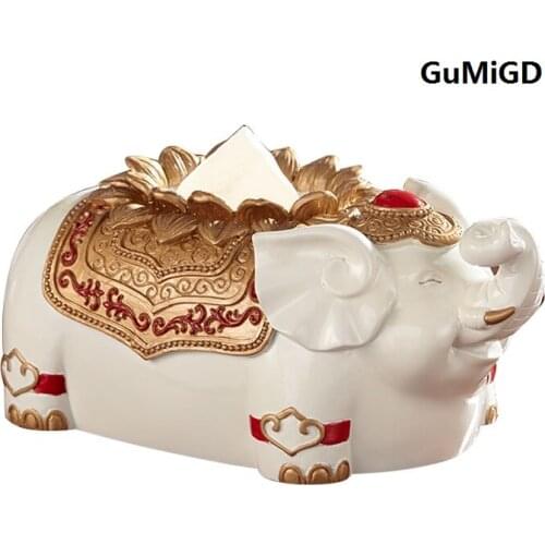 European elephant towel bo lovely originality decoration fashion box living room table box