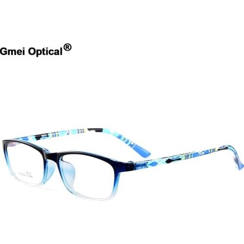Gmei Optical New Trendy Womens Urltra-Light TR90 Full Rim Optical Eyeglasses Frames Mens Myopia Spectacles 6 Colors M5078