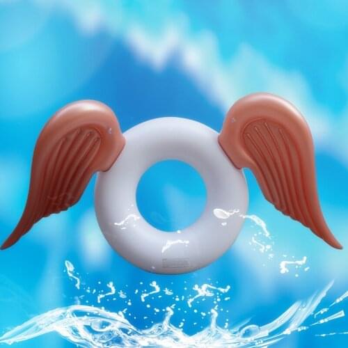 Ins Hot Angle Swimming Ring Inflatable Giant Pool Float Toy Beach Party Adult Kid Swimming Circle Inflatable Mattress Water Toys