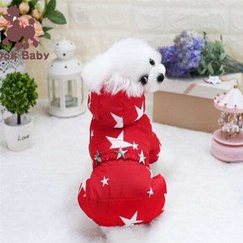 New Autumn Winter Dog Clothes For Small Dogs Boy Girl Teddy Print Fleece Keep Warm Thick Wadded Jacket Puppy Outfit Pet Clothing