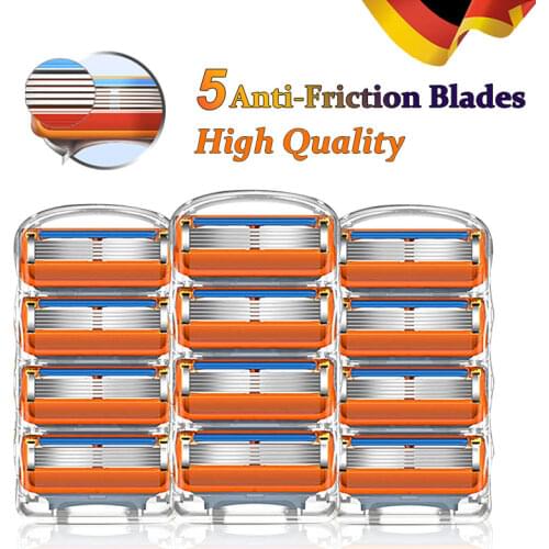 Shaving Cassettes Razor Blades For Gillette Fusion 5 Proglide Face Shaver Case Replacement Heads For Beard Manual Shave Tools