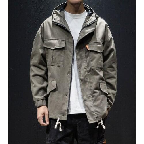 LUOGEN Men's Bomber Hoodies