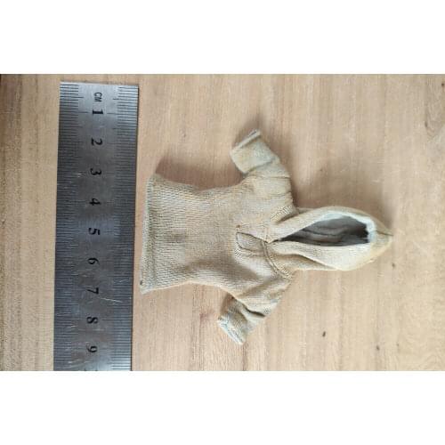 1/12 Scale Fashion Soldier Hooded Short Sleeve Sweater Model for 6" Action Doll