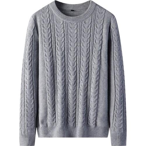 The thin mens sweater 2020 autumn winter new mens Korean version slimming round neck pullover casual fashion versatile